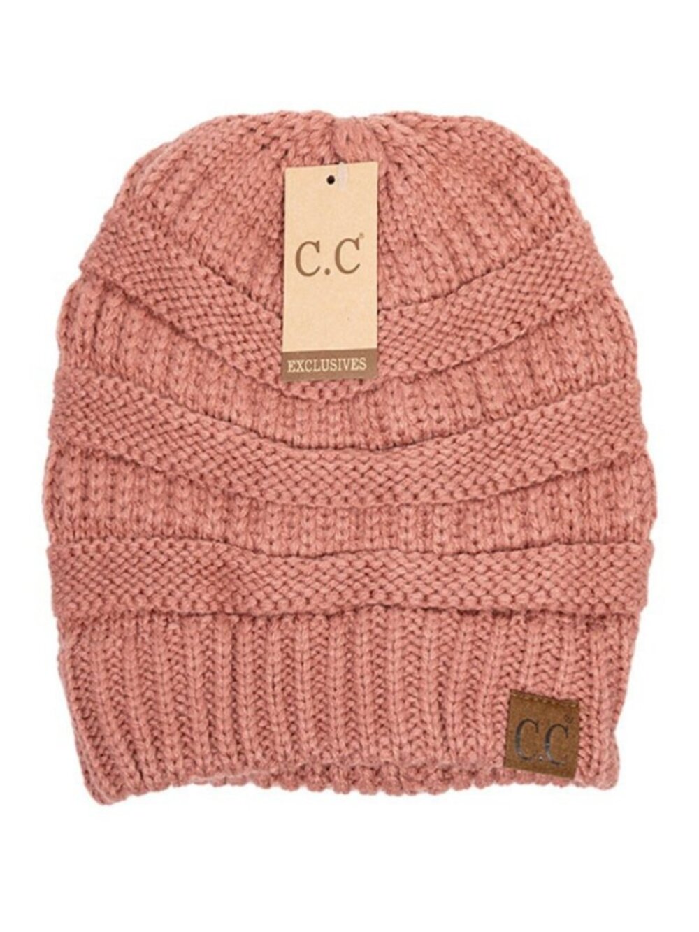 Authentic C.C Exclusives Cable Knit Beanie MAUVE